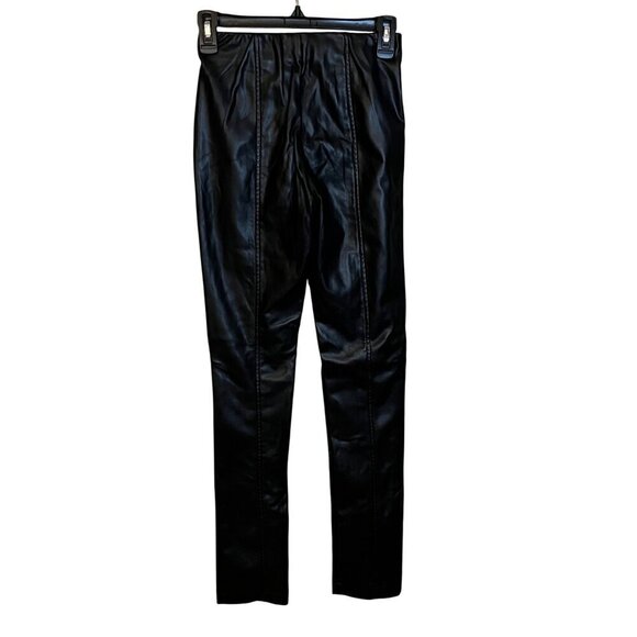 Steve Madden Anastasia Leggings in Black XSmall Womens Vegan Faux Leather Pants - Picture 6 of 11